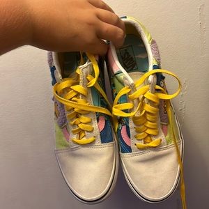 size 7.5 men/9 in women simpsons vans. worn once.